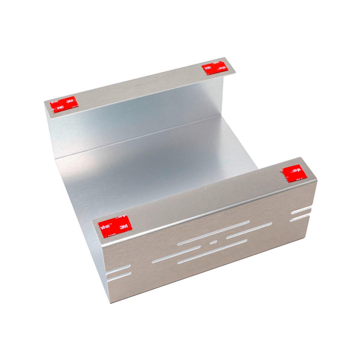 DUSCHABLAGE Metall  - Edelstahlfarben, Basics, Metall (22,5/22,5/9,5cm) - Novel
