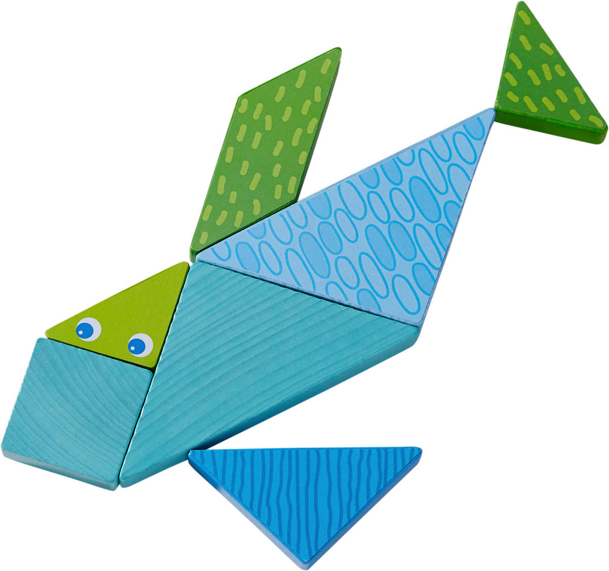 LERNSPIEL Legespiel Bunter Tangram-Mix  - Multicolor, Basics, Naturmaterialien/Holz - Haba