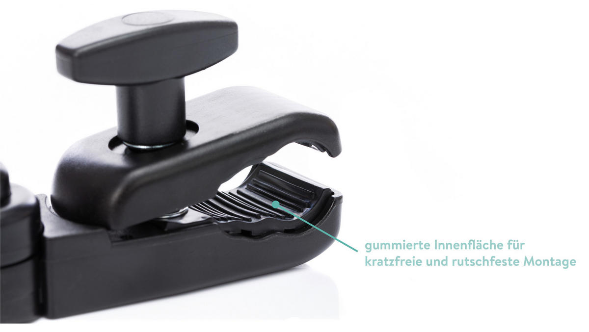 KINDERWAGENSONNENSCHIRM  - Hellblau, Basics, Textil/Metall (75cm) - Jimmylee