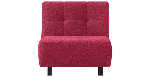 SCHLAFSESSEL Flachgewebe Rot - Rot/Schwarz, Design, Textil/Metall (85/92/102cm) - Novel