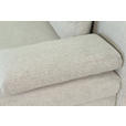 SCHLAFSOFA Lia in Webstoff Graubraun  - Graubraun/Schwarz, Design, Textil/Metall (197/84/92,5cm) - Hom`in