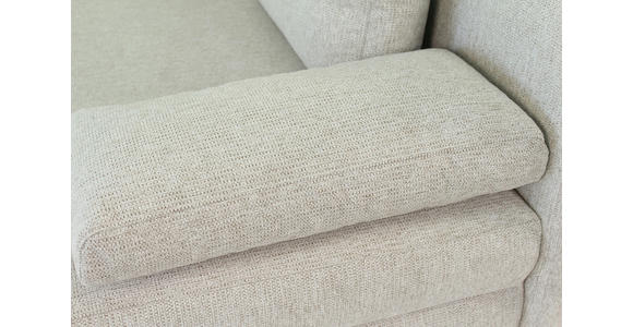 SCHLAFSOFA Lia in Webstoff Graubraun  - Graubraun/Schwarz, Design, Textil/Metall (197/84/92,5cm) - Hom`in