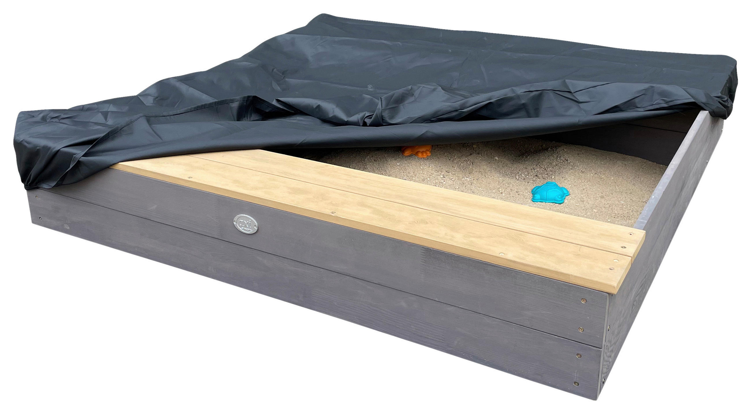 SANDKASTEN  - Braun/Grau, Konventionell, Holz (117/18,7/119cm)