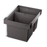 EINBAUABFALLSAMMLER 49 L  - Anthrazit, Basics, Kunststoff/Metall (55/32,5/40cm) - Blanco