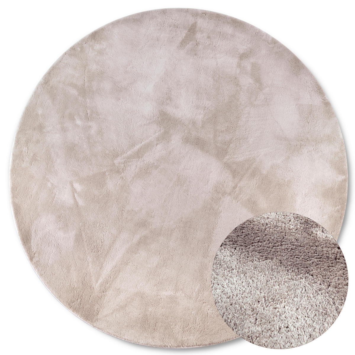 HOCHFLORTEPPICH 200 cm Kollektion 1899 Hellgrau rund  - Hellgrau, Design, Textil (200cm) - Villeroy & Boch