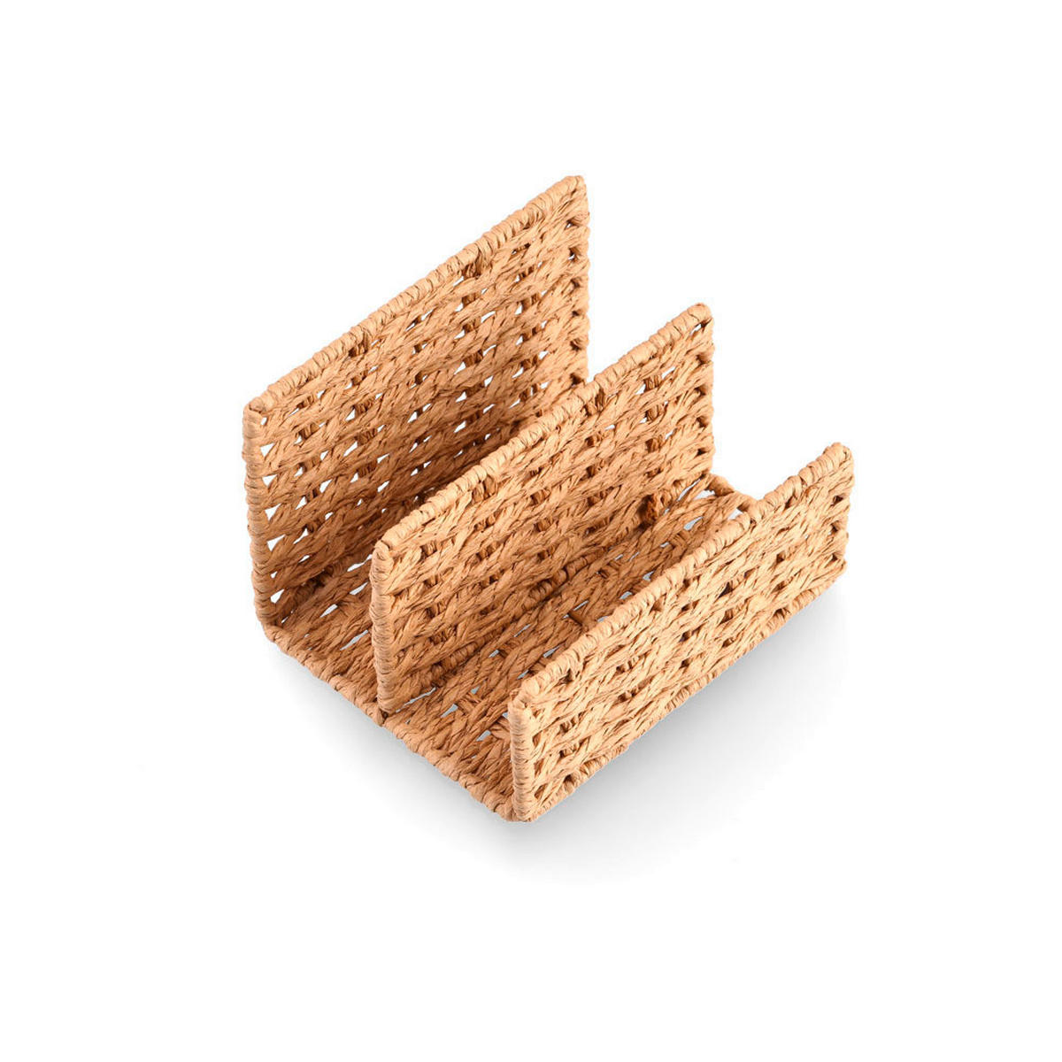 BRIEFABLAGE Metall, Papier Naturfarben  - Naturfarben, Basics, Papier/Metall (15,5/12,5/10,6cm) - Zeller Present