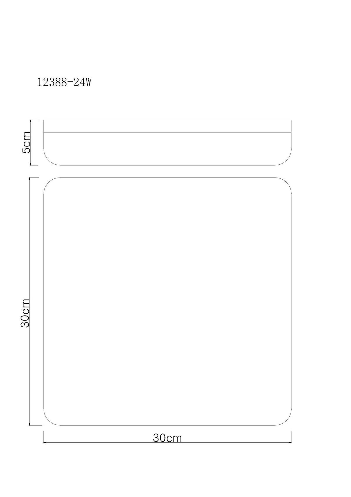 LED-DECKENLEUCHTE MATTHEW 30/30/5 cm   - Weiß, KONVENTIONELL, Kunststoff (30/30/5cm) - Globo