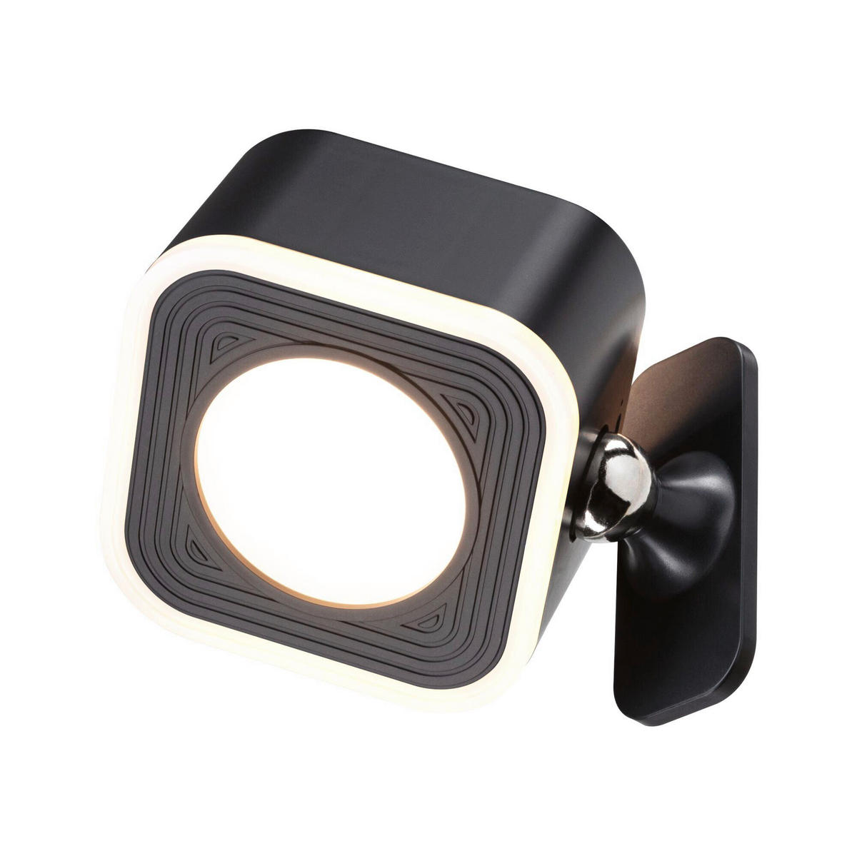 AKKU-TISCHLEUCHTE Varia Magnetic 11/13,8/37,2 cm   - Schwarz, Basics, Kunststoff/Metall (11/13,8/37,2cm) - Paulmann