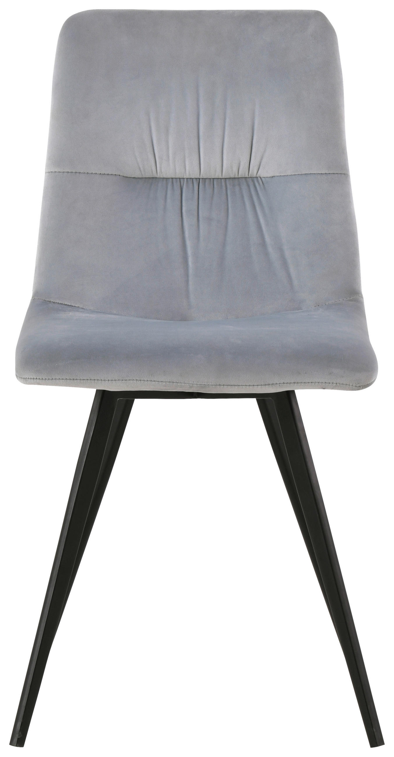 STOLICA  svijetlo siva  metal, tekstil      - svijetlo siva/crna, Design, metal/tekstil (45/88/54,5cm) - Carryhome