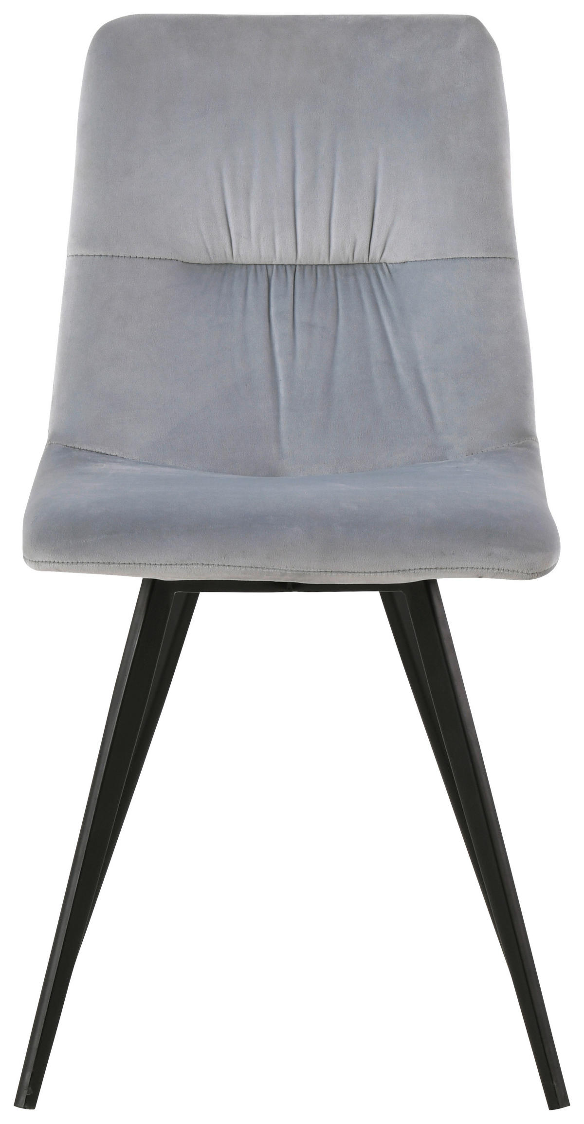 STOL, kovina, tekstil svetlo siva  - črna/svetlo siva, Design, kovina/tekstil (45/88/54,5cm) - Carryhome
