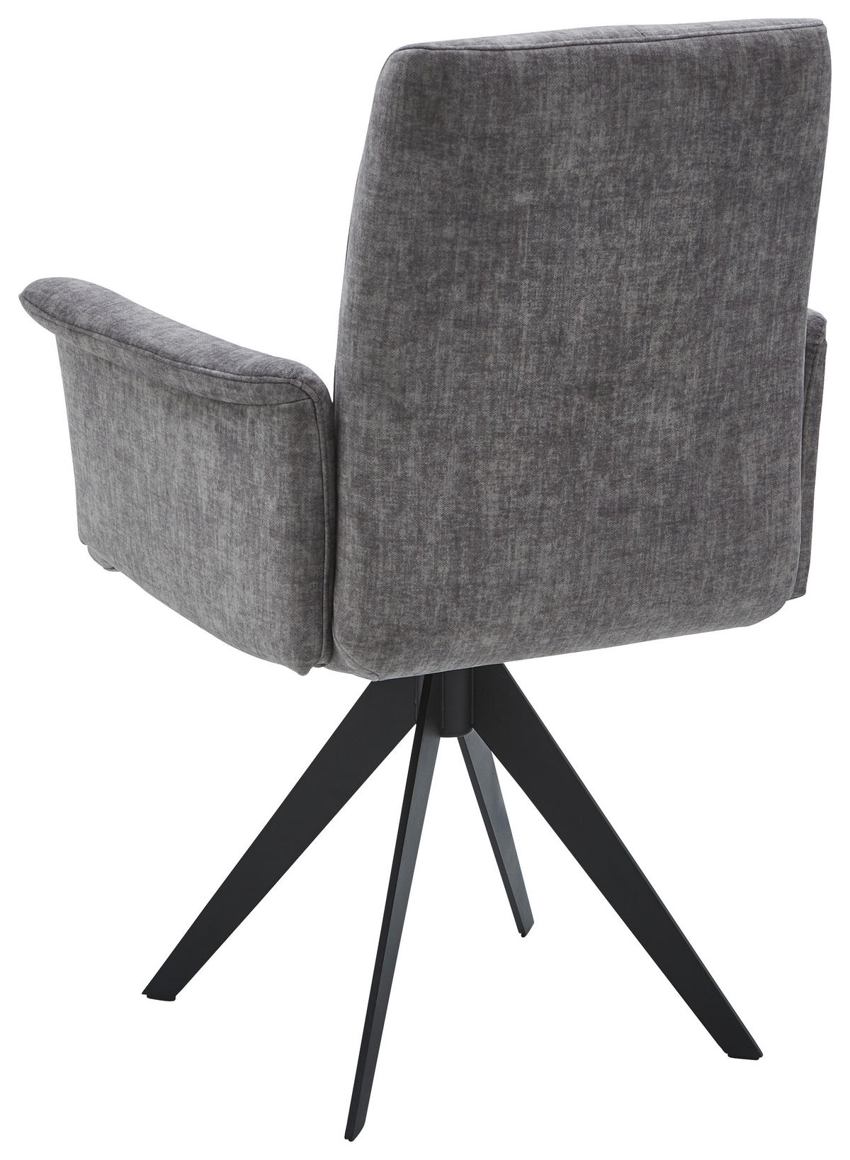 ARMLEHNSTUHL  in Stahl Flachgewebe  - Schwarz/Grau, Design, Holzwerkstoff/Textil (65/90/61cm) - Dieter Knoll