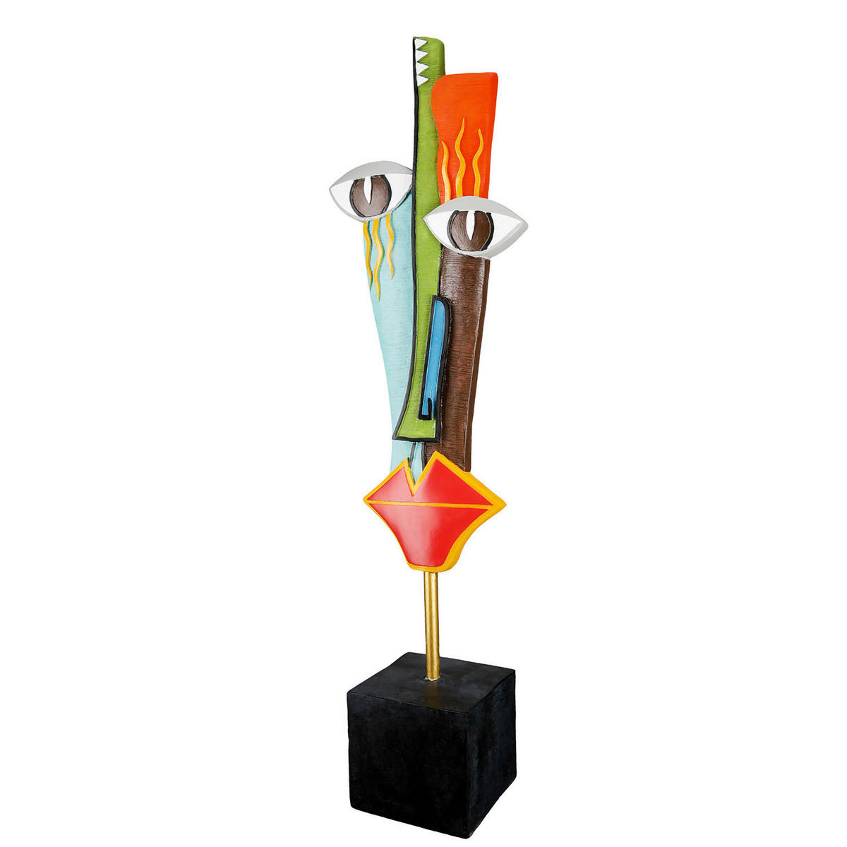 SKULPTUR - Multicolor, Basics, Kunststoff/Metall (16/69/13cm)