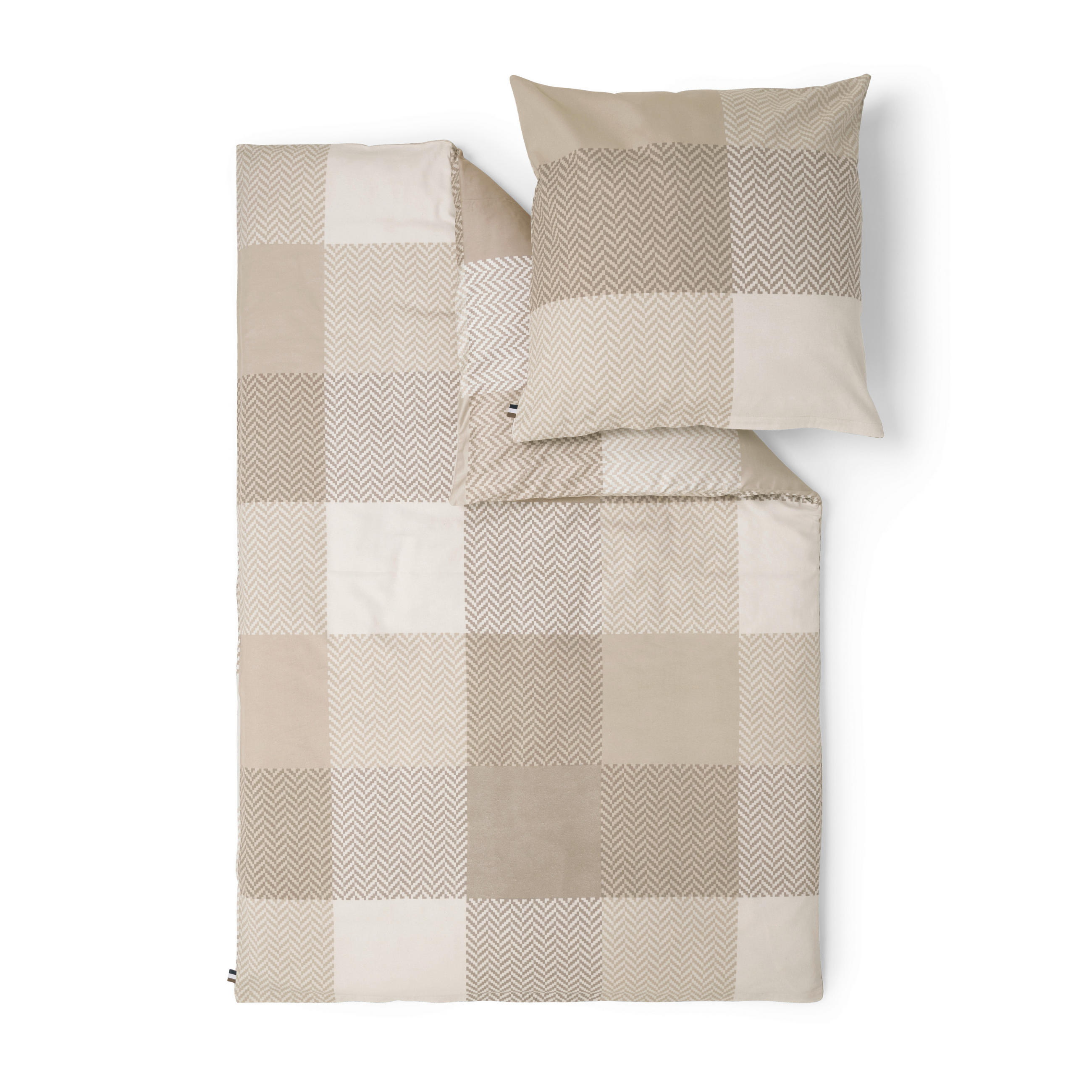 POSTEĽNÁ BIELIZEŇ, flanel, makosatén, prírodná farba, béžová, 140/200 cm  - prírodná farba/béžová, Basics, textil (140/200cm) - Bugatti