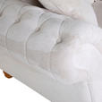 BIGSOFA in Plüsch Weiß  - Weiß/Kieferfarben, Trend, Holz/Textil (273/85/110cm) - Ambia Home