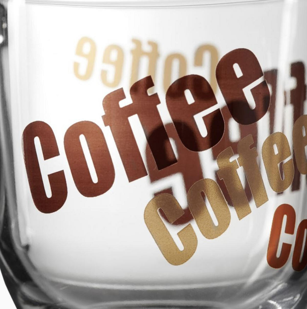 KAFFEEGLAS - Transparent/Beige, KONVENTIONELL, Glas (280ml) - Leonardo