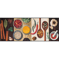 KÜCHENLÄUFER 75/190 cm Hot Spices Multicolor  - Multicolor, KONVENTIONELL, Kunststoff/Textil (75/190cm) - wash+dry