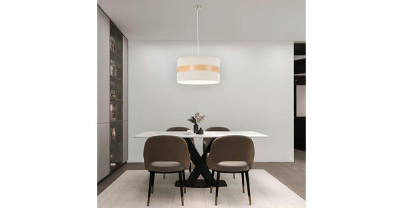 HÄNGELEUCHTE 45/120 cm  - Creme, MODERN, Holz/Kunststoff (45/120cm) - Novel