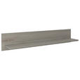 WANDBOARD Holzwerkstoff Grau  - Grau, LIFESTYLE, Holzwerkstoff (150/28/27cm) - Hom`in