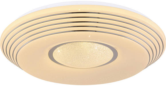 LED-DECKENLEUCHTE 50/8 cm - Weiß, Basics, Kunststoff/Metall (50/8cm) - Novel