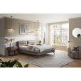 BOXSPRINGBETT 180/200 cm  in Hellbraun  - Hellbraun/Schwarz, Design, Textil/Metall (180/200cm) - Johann Jakob