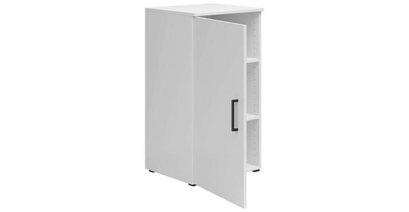 KOMMODE 45/83/40 cm in Weiß - Anthrazit/Schwarz, MODERN, Holzwerkstoff/Kunststoff (45/83/40cm) - Carryhome