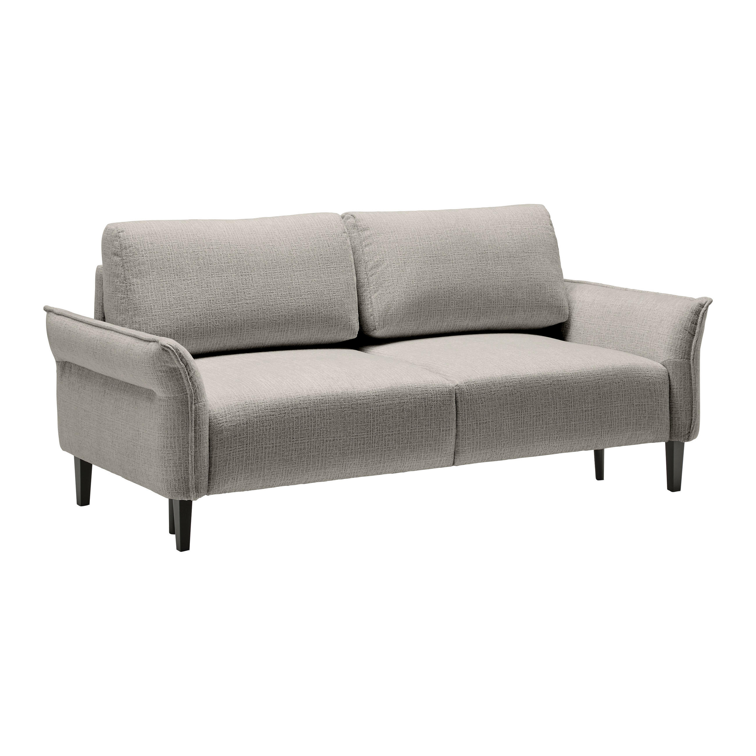 3-SITS SOFFA i vävt tyg mörkgrå  - mörkgrå/svart, Modern, trä/textil (183/85/92cm) - MID.YOU