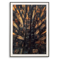 LEINWANDBILD Städte  - Schwarz, Basics, Holz/Kunststoff (72/102/4cm)