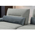 ECKSOFA in Webstoff Hellgrau  - Hellgrau/Schwarz, KONVENTIONELL, Textil/Metall (191/273cm) - Carryhome