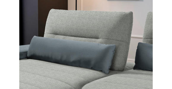 ECKSOFA in Webstoff Hellgrau  - Hellgrau/Schwarz, KONVENTIONELL, Textil/Metall (191/273cm) - Carryhome