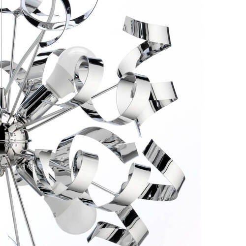 HÄNGELEUCHTE 50/150 cm   - Chromfarben, Design, Metall (50/150cm)
