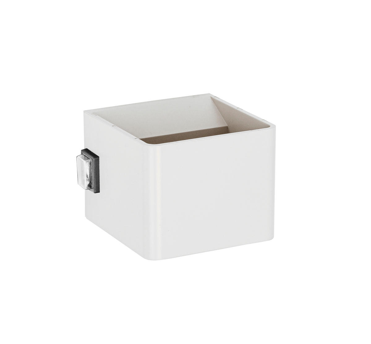 AKKU-WANDLEUCHTE - Weiss, Basics, Kunststoff/Metall (10,1/8,05/10,28cm) - Novel