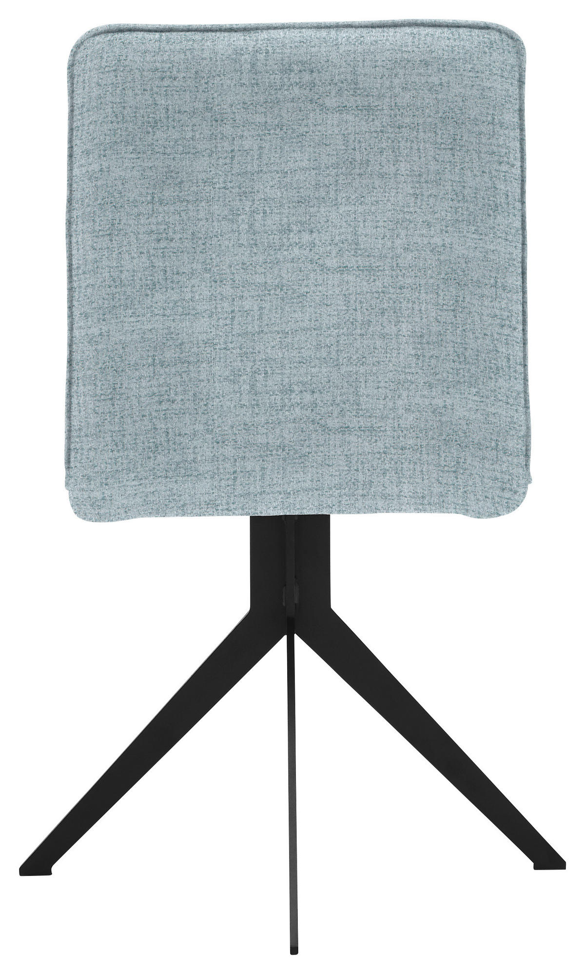 STUHL drehbar Webstoff Schwarz, Hellblau  - Schwarz/Hellblau, Design, Textil/Metall (46,5/87/64cm) - Voleo
