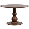 ESSTISCH in Holz 120/120/75 cm  - Walnussfarben, Design, Holz (120/120/75cm) - Livetastic