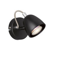 STROPNA SVETILKA   - barve kroma/črna, Basics, kovina (10/10cm)