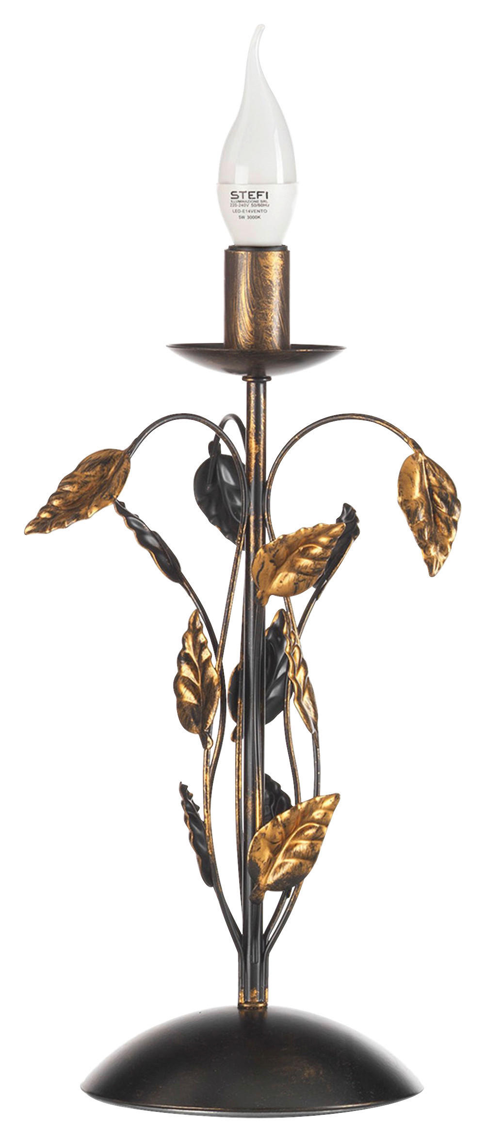 TISCHLEUCHTE 4914 CAROLINA 20/20/40 cm  - Bronzefarben/Cappuccino, KONVENTIONELL, Kunststoff/Metall (20/20/40cm)