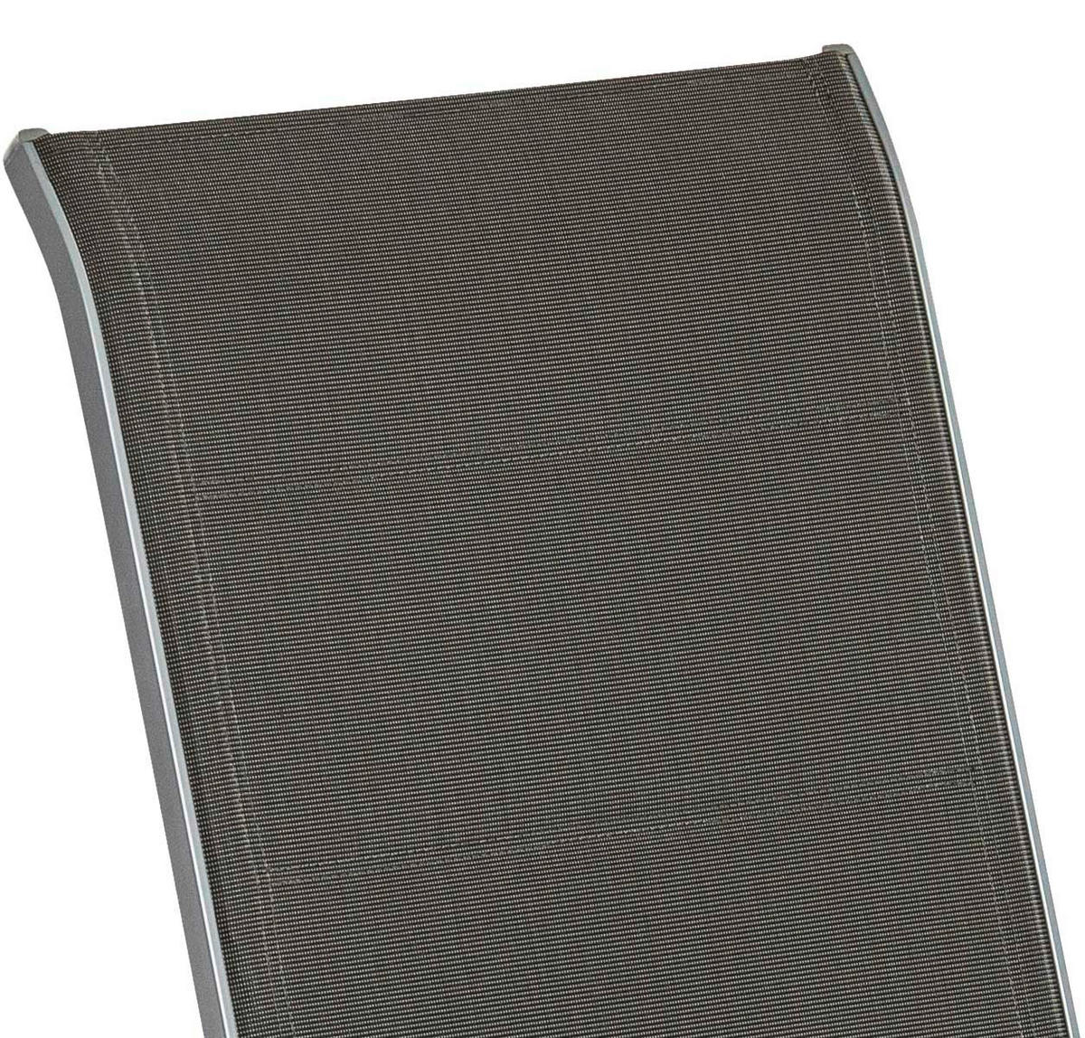 STAPELSESSEL Aluminium Anthrazit, Silberfarben  - Anthrazit/Silberfarben, KONVENTIONELL, Textil/Metall (56,5/104/77cm) - Gardenson
