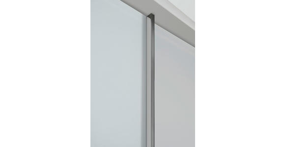 SCHWEBETÜRENSCHRANK  in Grau, Weiß  - Chromfarben/Weiß, KONVENTIONELL, Glas/Holzwerkstoff (300/217/67cm) - Dieter Knoll