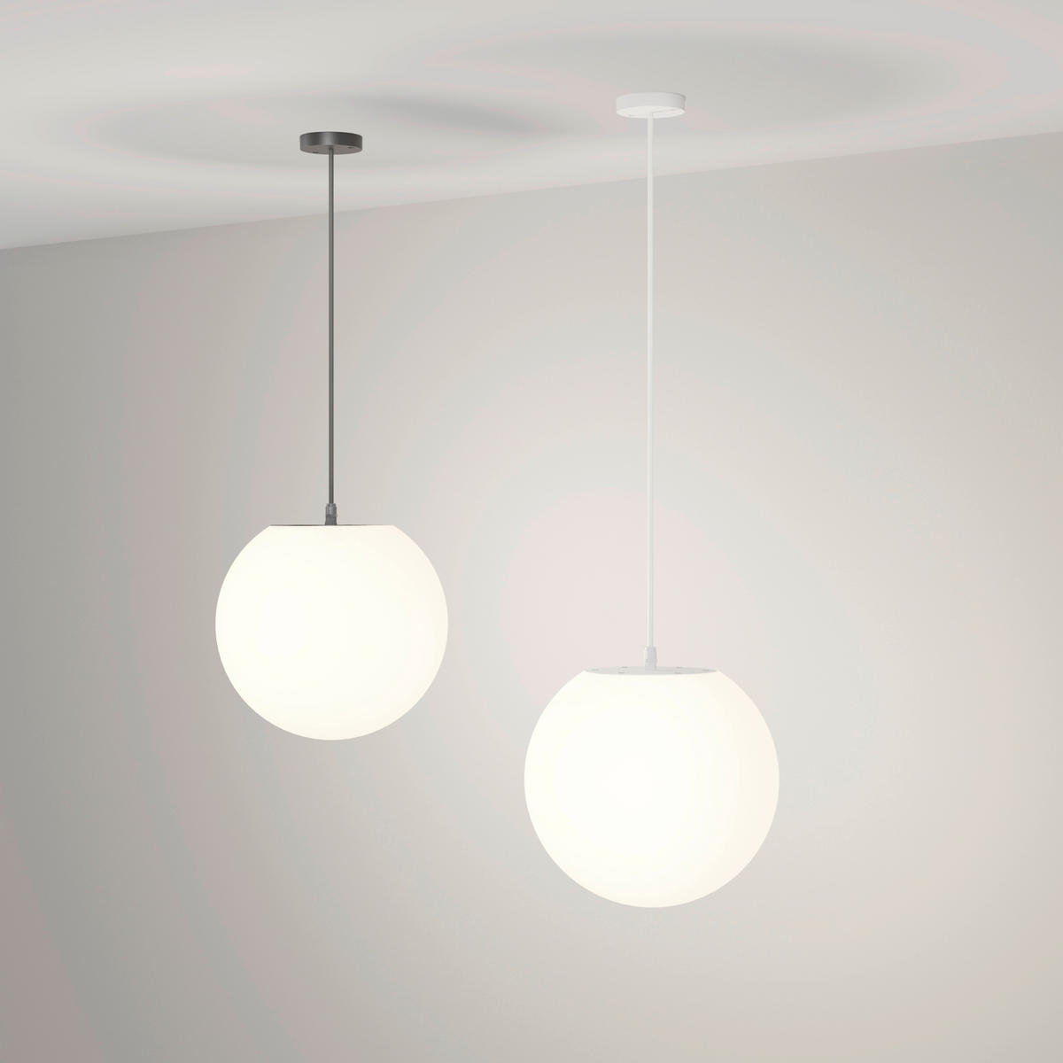 VENKOVNÍ SVÍTIDLO 30/36 cm - bílá, Basics, kov/plast (30/36cm)