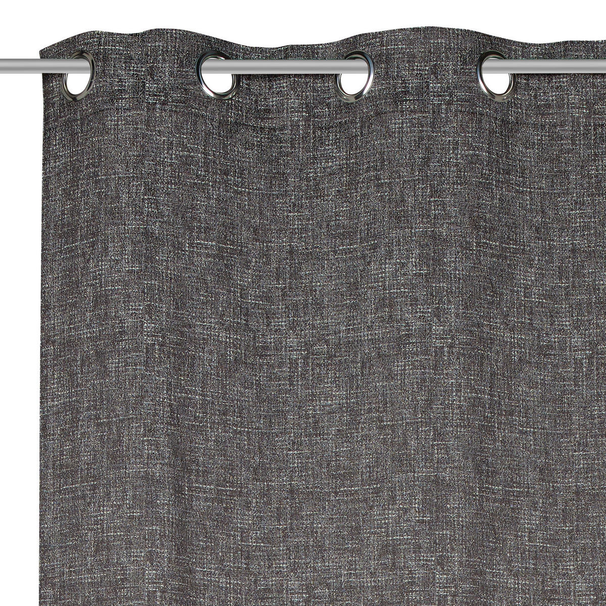 ÖSENSCHAL Gent blickdicht 135/250 cm   - Schwarz, Design, Textil (135/250cm) - Ambiente