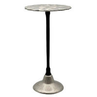 BEISTELLTISCH Silberfarben rund  - Silberfarben, Design, Metall (29/54/29cm) - Livetastic