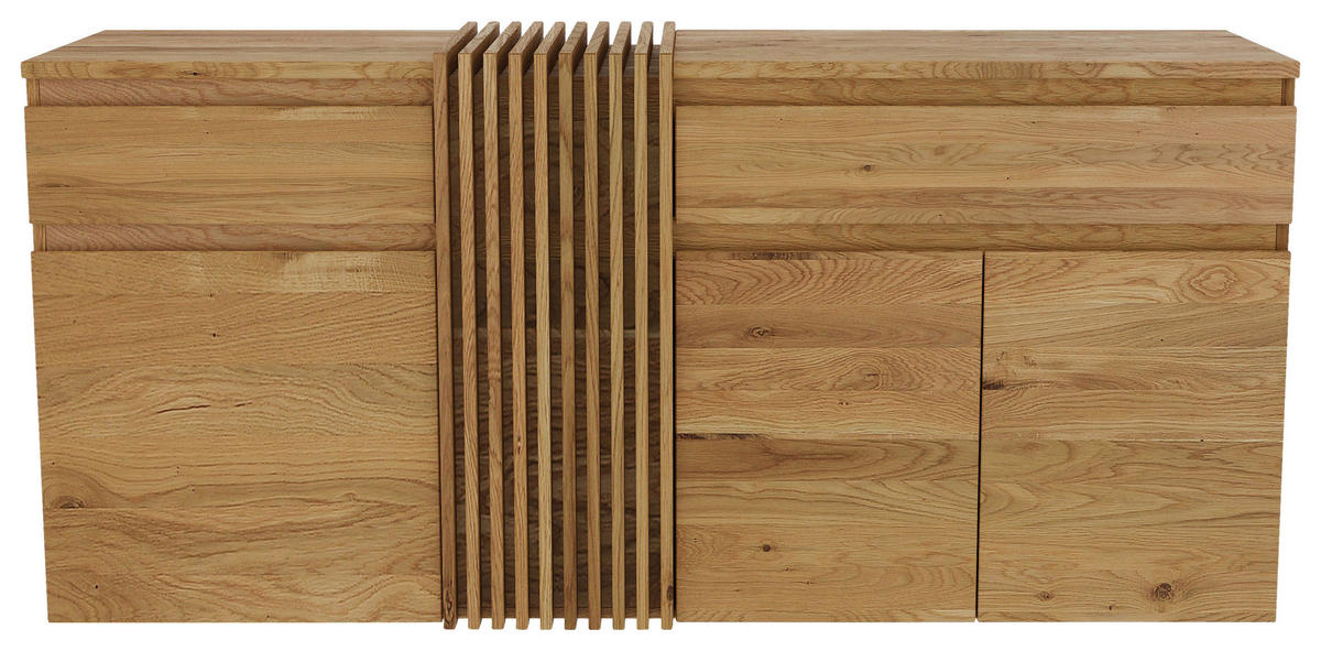 TÁLALÓSZEKRÉNY 188,8/86,3/44 cm  - tölgyfa színű, Natur, fa (188,8/86,3/44cm) - Linea Natura