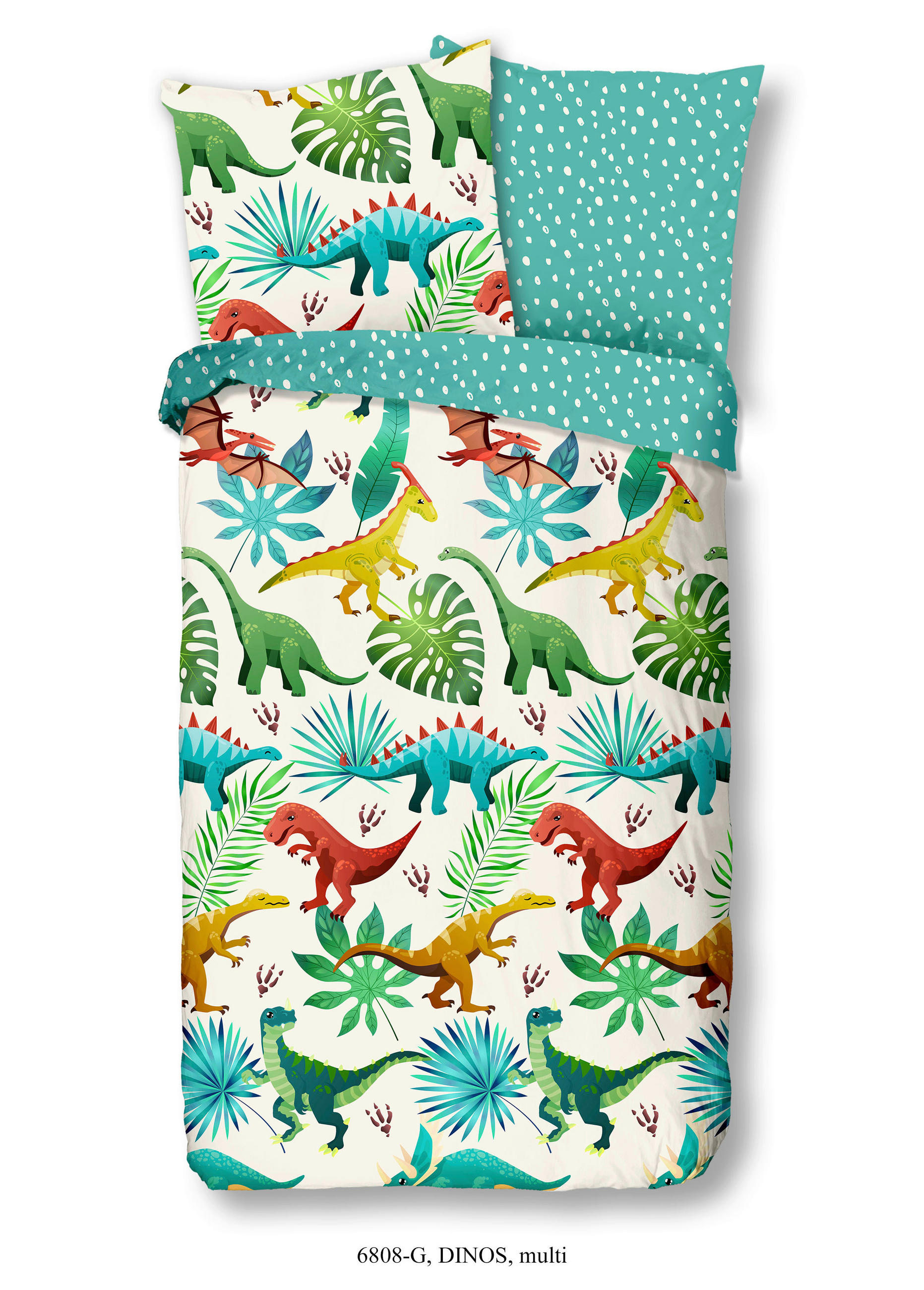 Kinderbettwäsche 140x200 Cm Dinos Renforce