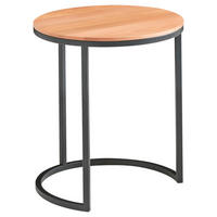 BEISTELLTISCH Holz 39/39/51 cm  - Buchefarben/Schwarz, Design, Holz/Metall (39/39/51cm) - Johann Jakob