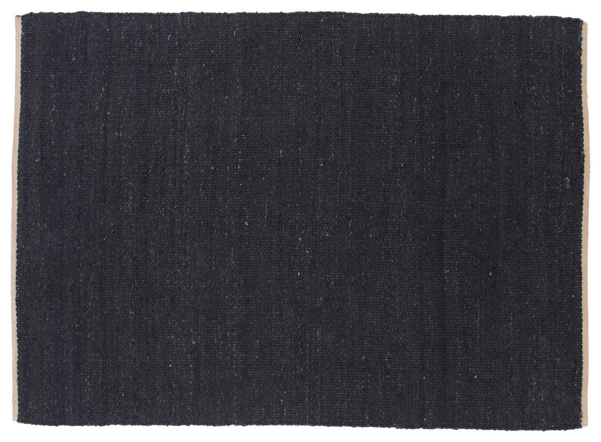 FLACHWEBETEPPICH 170/240 cm Schwarz  - Schwarz, LIFESTYLE, Textil (170/240cm) - P & B
