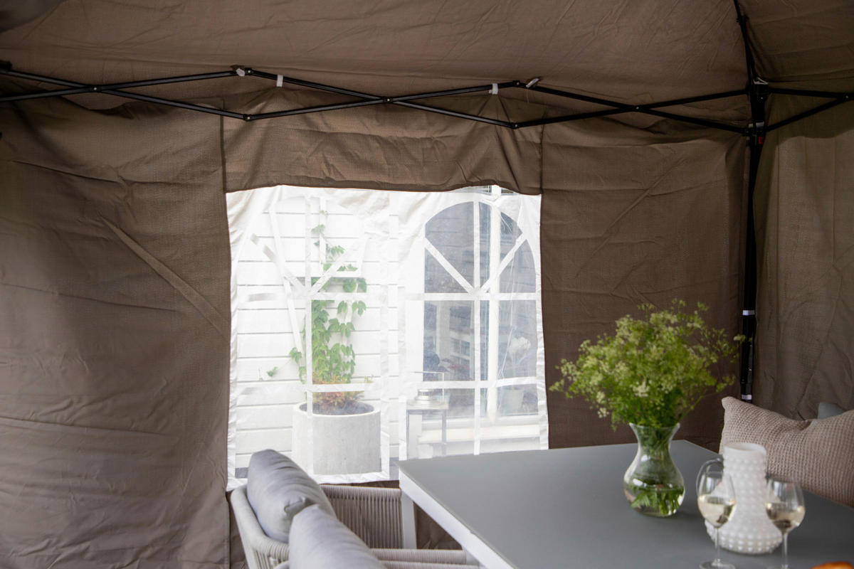 PAVILLON 295/250/295 cm   - Grau, KONVENTIONELL (295/250/295cm) - Gardenson