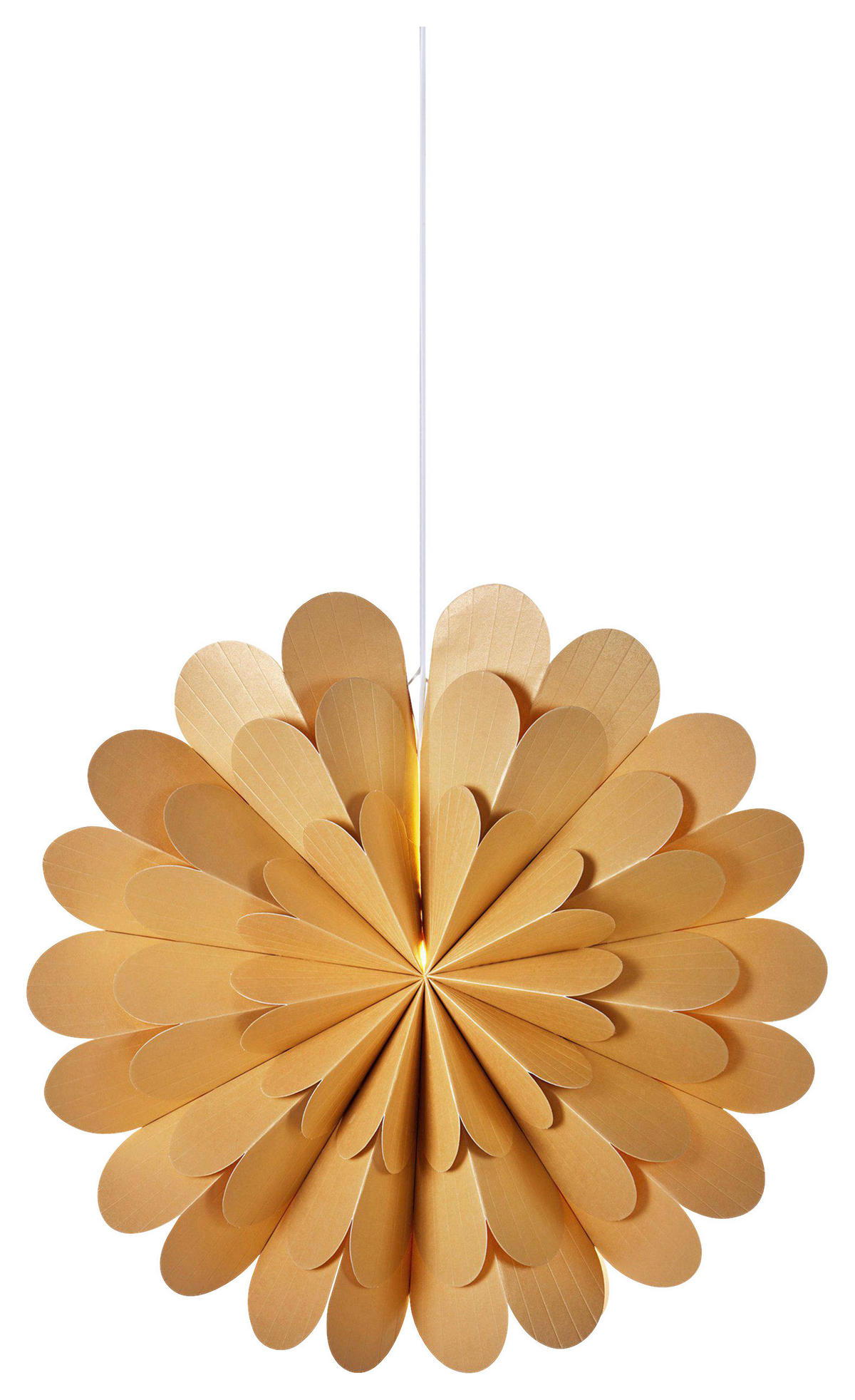 LED-DEKOLEUCHTE  - Goldfarben, Basics, Papier (60/60/19cm) - Markslöjd