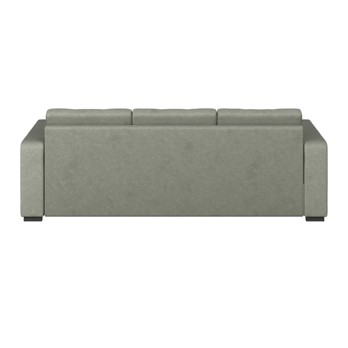 ECKSOFA TURIN Dunkelgrün Mikrofaser, Struktur Rückenkissen, Bettkasten  - Dunkelgrün/Schwarz, Trend, Textil/Metall (239/160cm) - MID.YOU