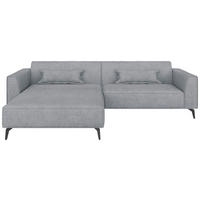 ECKSOFA  in Grau  190/295 cm  - Schwarz/Grau, MODERN, Textil/Metall (190/295cm) - Carryhome