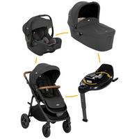 KINDERWAGENSET  Alore Set  Shale  - Schwarz, Basics, Kunststoff/Textil (67cm) - Joie
