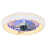 STROPNI VENTILATOR   //2700-6500 K// - siva/bela, Basics, kovina/umetna masa (45/13cm) - Globo